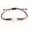 PULSERA MACRAME DE PLATA CON PERLA