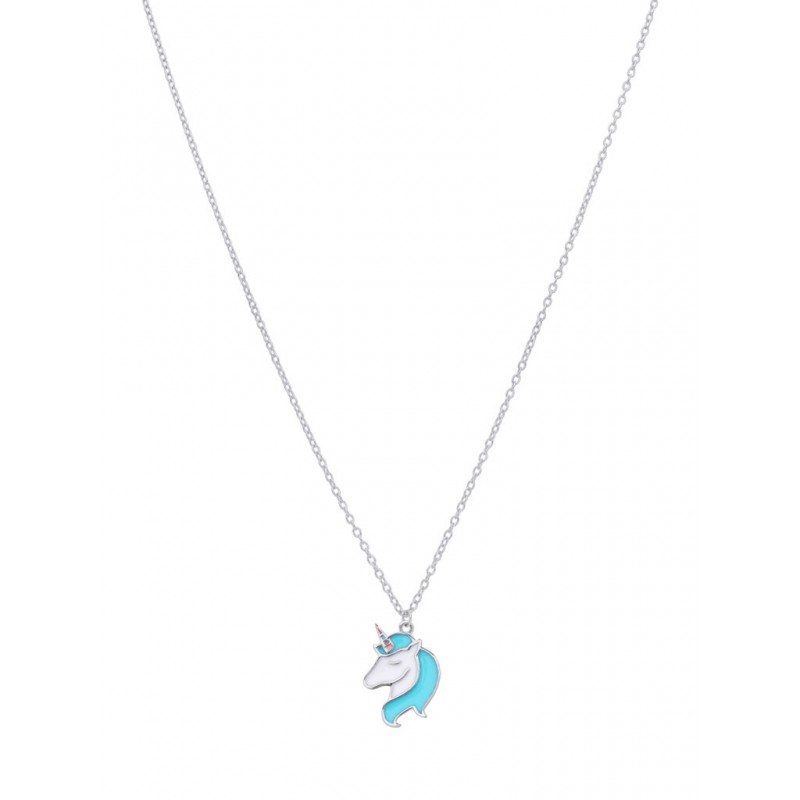 COLLAR UNICORNIO TURQUESA