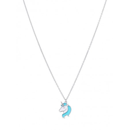 COLLAR UNICORNIO TURQUESA