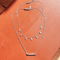 COLLAR TUBO DE PLATA