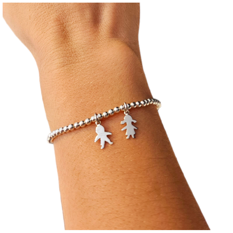 PULSERA NIÑOS DE PLATA