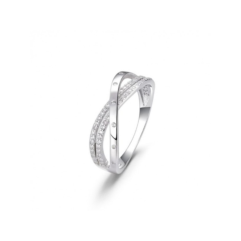 Anillo entrelazado online plata