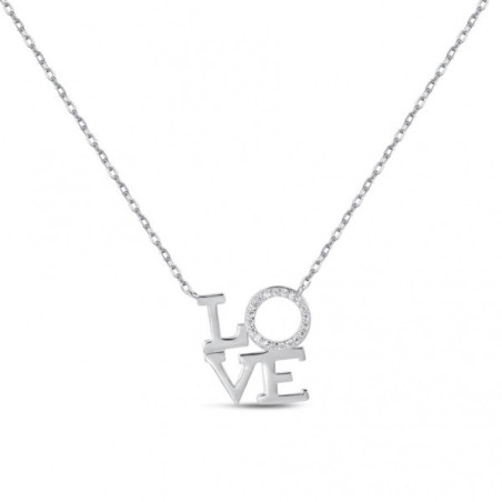 COLLAR LOVE DE PLATA