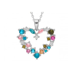 COLLAR CORAZON MULTICOLOR
