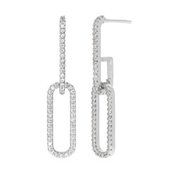 PENDIENTES DOBLE ESLABON DE PLATA