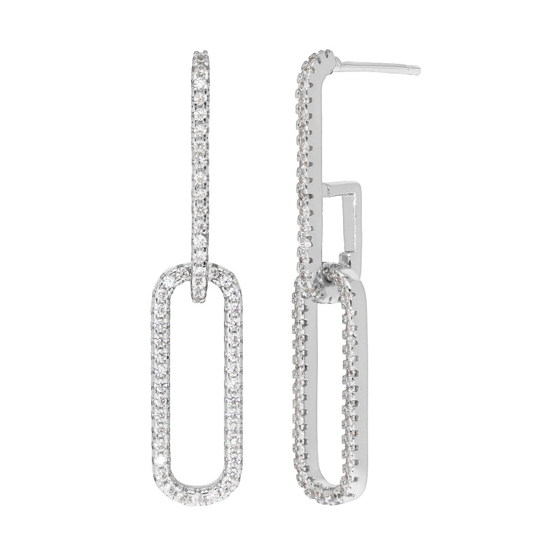 PENDIENTES DOBLE ESLABON DE PLATA PENDIENTES DOBLE ESLABON DE PLATA