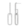 PENDIENTES DOBLE ESLABON DE PLATA