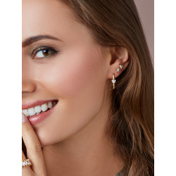 PENDIENTES CUADRADOS CORAZON