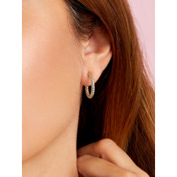 PENDIENTES CRIOLLA ENROSCADA DE PLATA