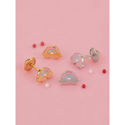 PENDIENTES ARCO IRIS BEBE
