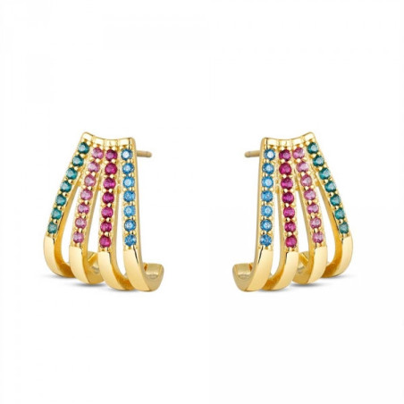 PENDIENTES TIRAS MULTICOLOR