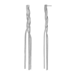 PENDIENTES LARGOS DE ACERO INOXIDABLE