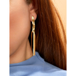 PENDIENTES LARGOS DE ACERO INOXIDABLE