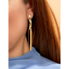 PENDIENTES LARGOS DE ACERO INOXIDABLE