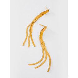 PENDIENTES LARGOS DE ACERO INOXIDABLE