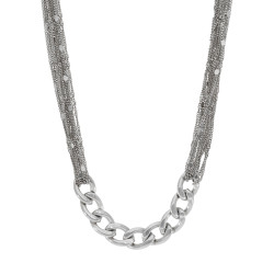 GARGANTILLA MINI MEDALLITA DE PLATA