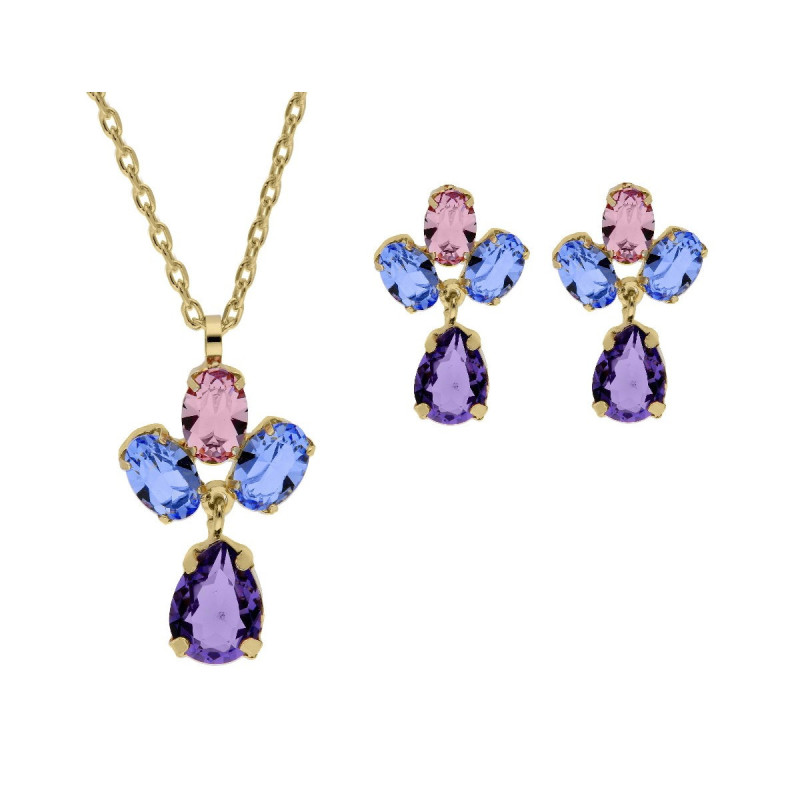 CONJUNTO PLATA DORADA