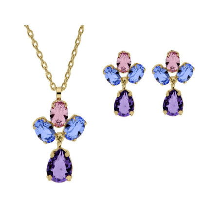 CONJUNTO PLATA DORADA