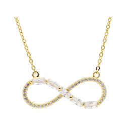 COLLAR INFINITO PLATA DORADA