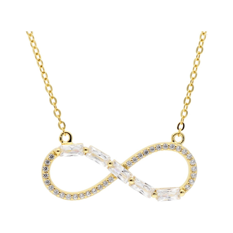 COLLAR INFINITO PLATA DORADA