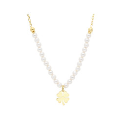 COLLAR PERLAS CON TREBOL