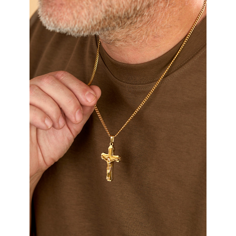 CRUZ DE ACERO DORADO