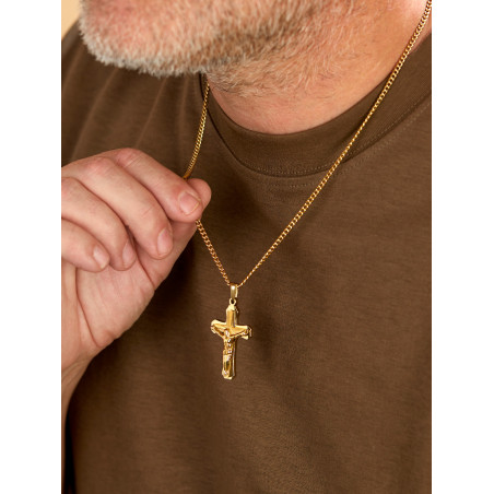 CRUZ DE ACERO DORADO