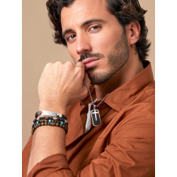 PLACA CON CRUZ DE ACERO