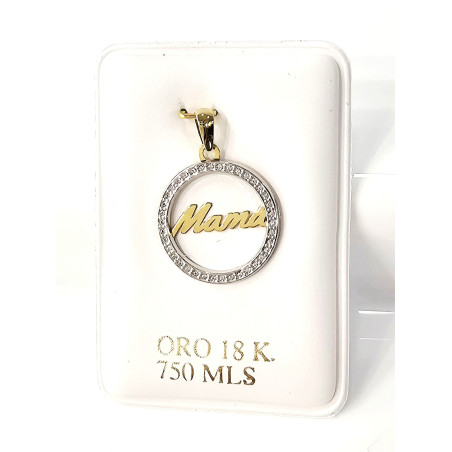COLGANTE MAMA DE ORO 18 KILATES