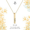 COLLAR HIJA DE PLATA DORADA