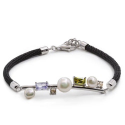 PULSERA PERLAS DE PLATA