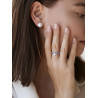 ANILLO DOBLE CARRIL DE PLATA