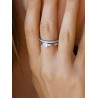 ANILLO DOBLE CARRIL DE PLATA