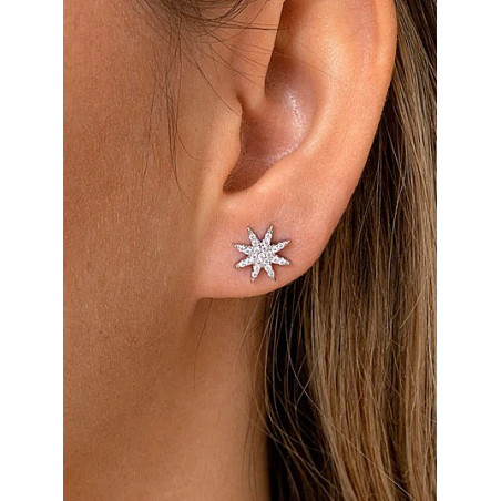 PENDIENTES ESTRELLA POLAR DE PLATA