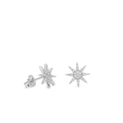 PENDIENTES ESTRELLA POLAR DE PLATA