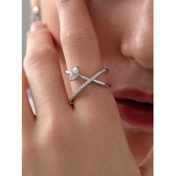ANILLO CRUZADO DE PLATA