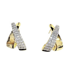 PENDIENTES MAXI DE PLATA DORADA