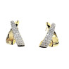PENDIENTES MAXI DE PLATA DORADA