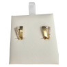 PENDIENTES DOBLES DE ORO AMARILLO DE LEY 18 KILATES