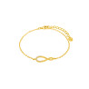 PULSERA INFINITO DE PLATA DORADA