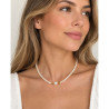 COLLAR DE PERLAS PLATA DORADA