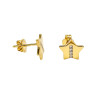 PENDIENTES ESTRELLA DE ORO DE LEY