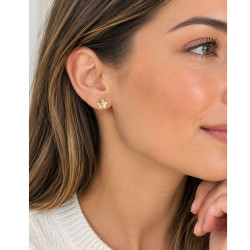 PENDIENTES ESTRELLA DE ORO DE LEY