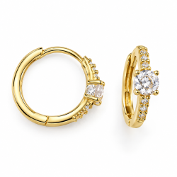 AROS CIRCONITAS DE ORO 18 KILATES