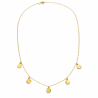 GARGANTILLA MEDALLITAS DE ORO AMARILLO 18 KILATES