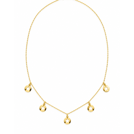 GARGANTILLA ESTRELLAS DE ORO AMARILLO 18 KILATES