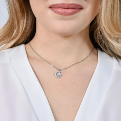 COLLAR LUNA Y ESTRELLA DE ACERO