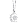 COLLAR LUNA Y ESTRELLA DE ACERO