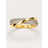ANILLO TRIPLE CARRIL ENTRELAZADO DE ORO 18K
