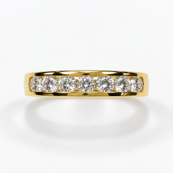 SORTIJA MEDIA ALIANZA DE ORO AMARILLO 18K